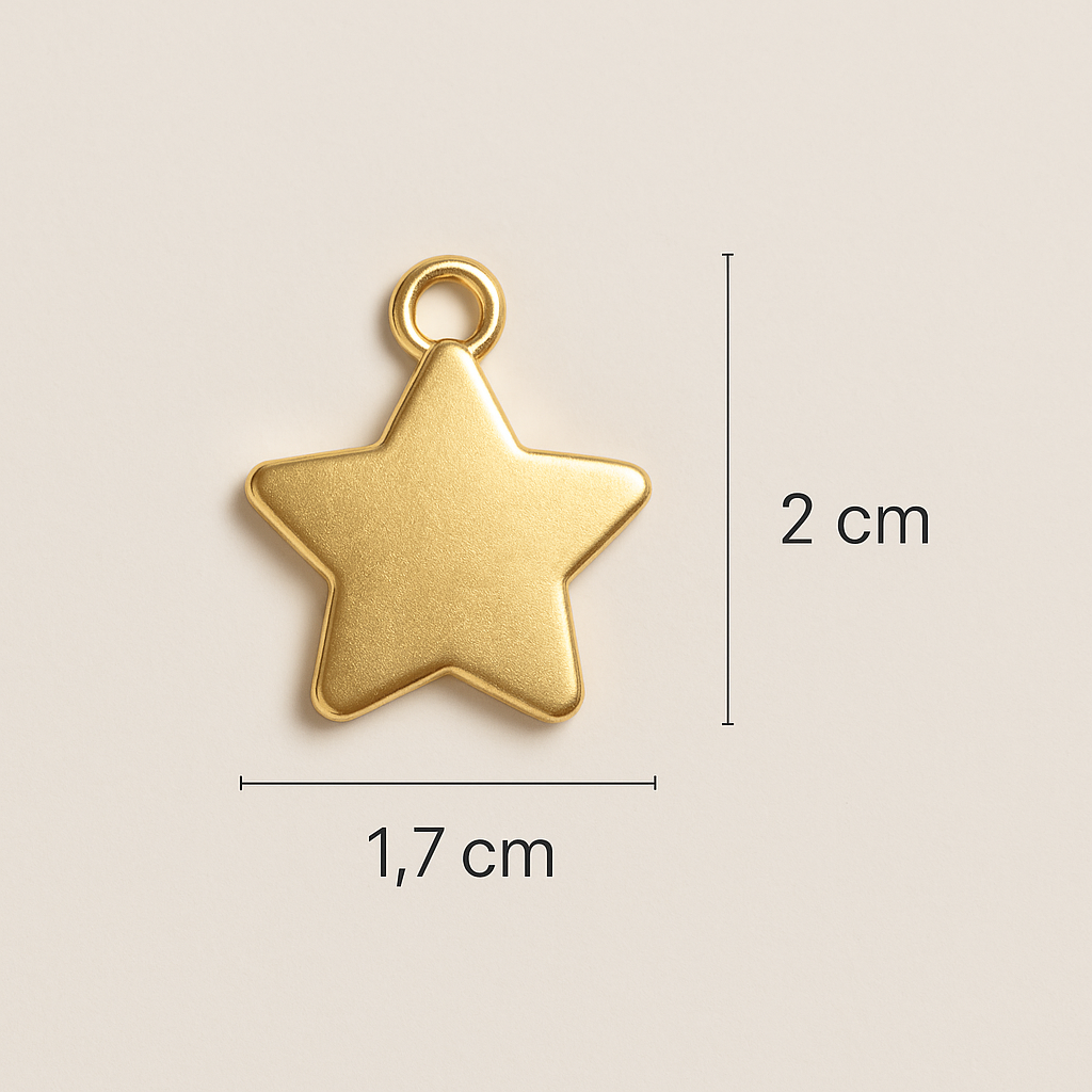 Charm estrella dorada - Imagen 3