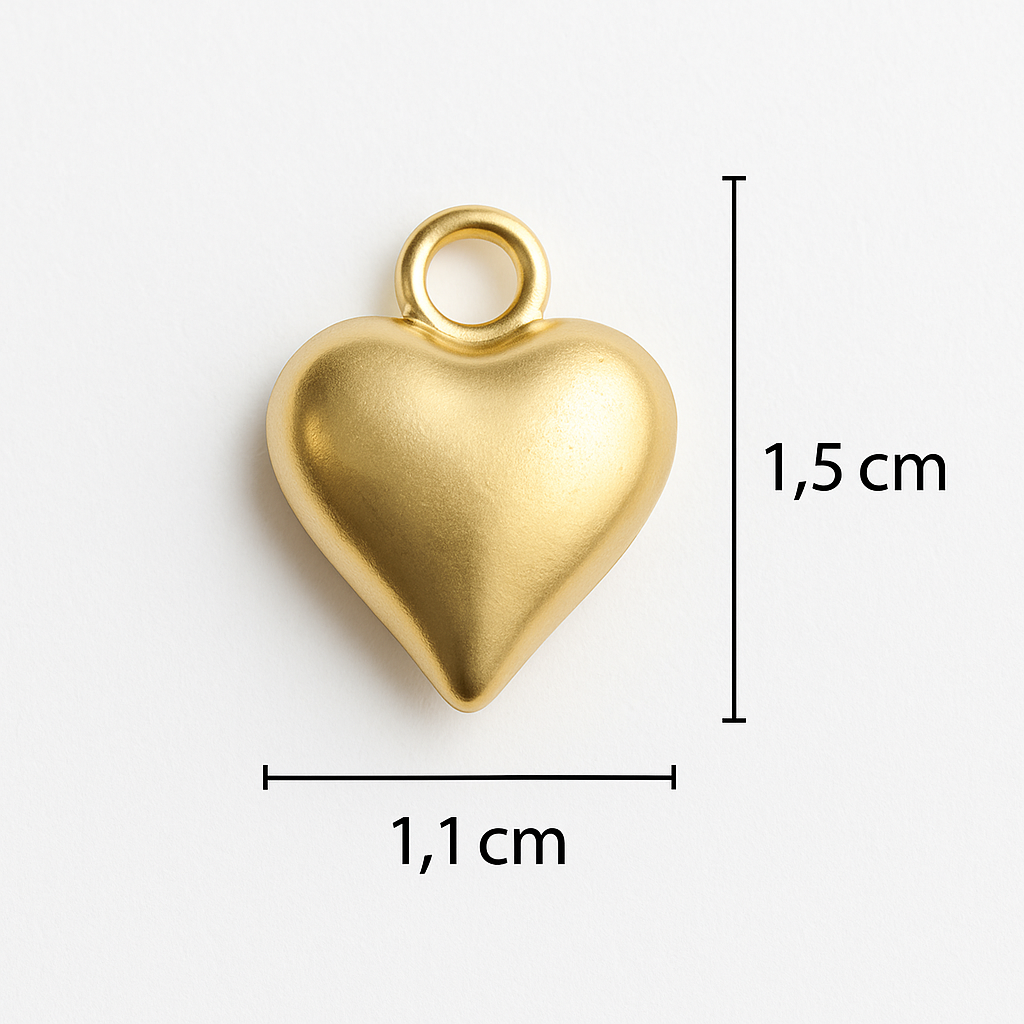 Charm Corazón Dorado - Imagen 3